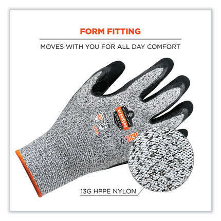 ProFlex 7031-CASE ANSI A3 Nitrile-Coated CR Gloves, Gray, X-Large, 144 Pairs/Carton