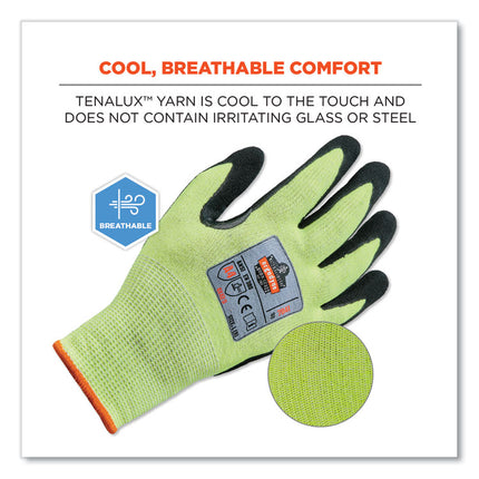ProFlex 7041 ANSI A4 Nitrile-Coated CR Gloves, Lime, 2X-Large, Pair