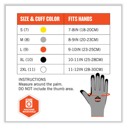ProFlex 7031-CASE ANSI A3 Nitrile-Coated CR Gloves, Gray, Medium, 144 Pairs/Carton