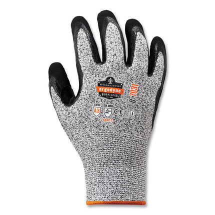 ProFlex 7031-CASE ANSI A3 Nitrile-Coated CR Gloves, Gray, Medium, 144 Pairs/Carton