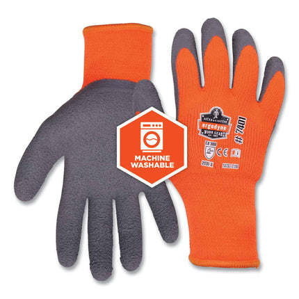 ProFlex 7401-CASE Coated Lightweight Winter Gloves, Orange, 2X-Large, 144 Pairs/Carton