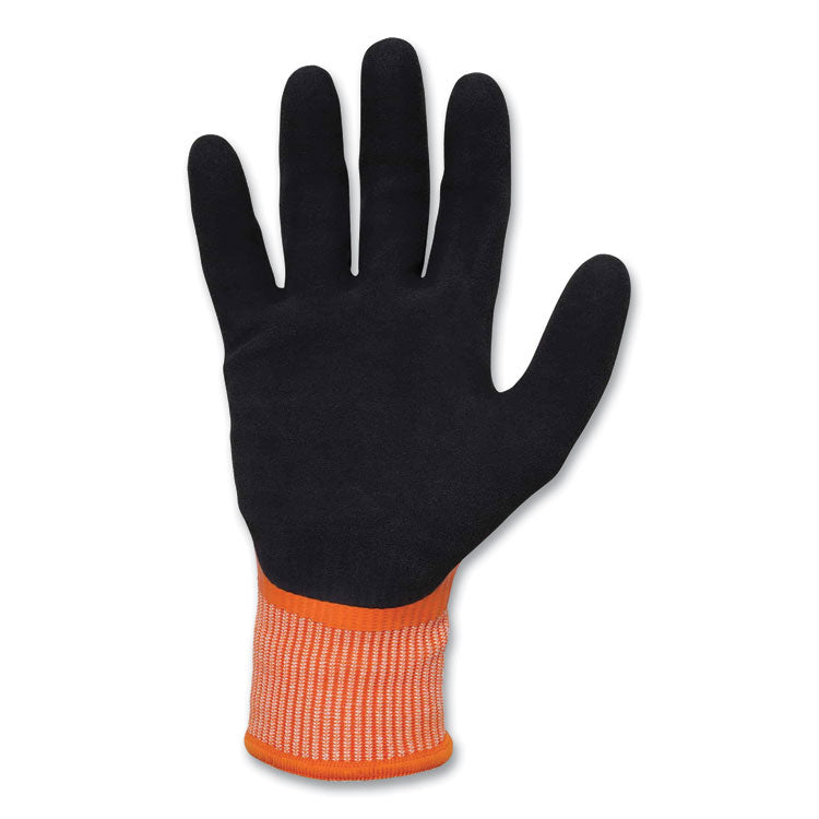 ProFlex 7551-CASE ANSI A5 Coated Waterproof CR Gloves, Orange, Medium, 144 Pairs/Carton