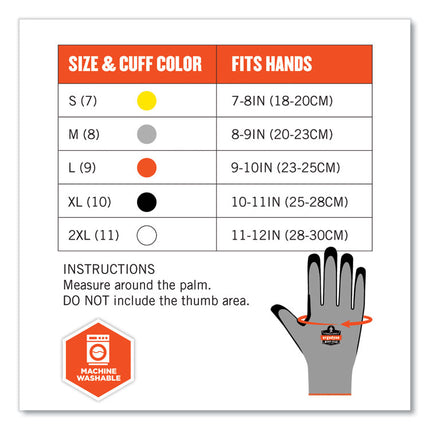 ProFlex 7031-CASE ANSI A3 Nitrile-Coated CR Gloves, Gray, Small, 144 Pairs/Carton