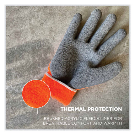 ProFlex 7401-CASE Coated Lightweight Winter Gloves, Orange, 2X-Large, 144 Pairs/Carton
