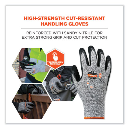 ProFlex 7031 ANSI A3 Nitrile-Coated CR Gloves, Gray, X-Large, Pair
