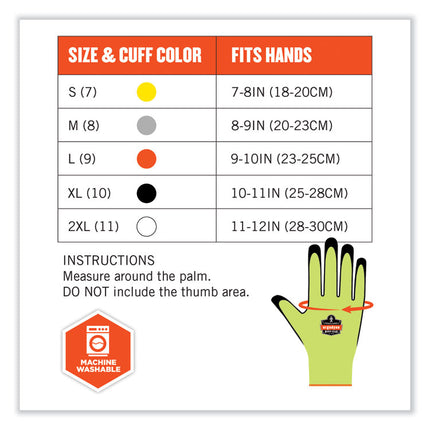 ProFlex 7022 ANSI A2 Coated CR Gloves DSX, Lime, X-Large, Pair
