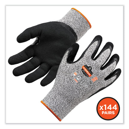 ProFlex 7031-CASE ANSI A3 Nitrile-Coated CR Gloves, Gray, 2X-Large, 144 Pairs/Carton