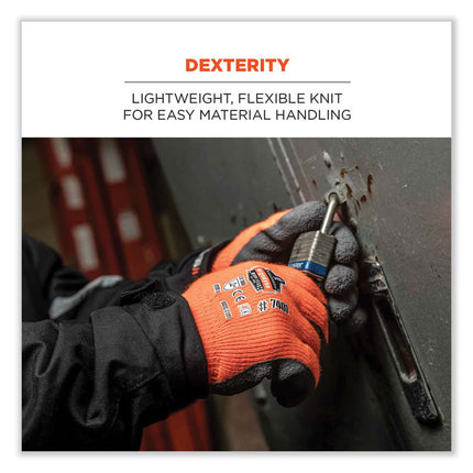 ProFlex 7401-CASE Coated Lightweight Winter Gloves, Orange, X-Large, 144 Pairs/Carton