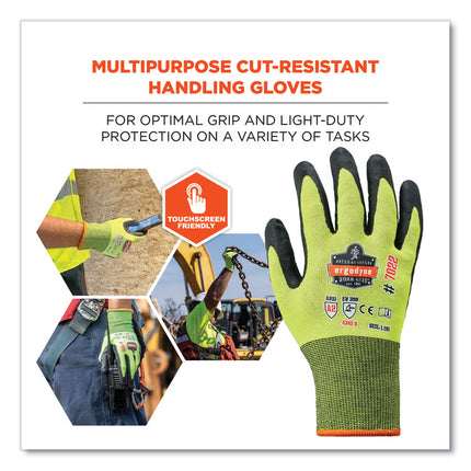 ProFlex 7022 ANSI A2 Coated CR Gloves DSX, Lime, 2X-Large, Pair