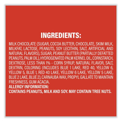 Peanut Butter Milk Chocolate Candy Jar, 55 oz Jar