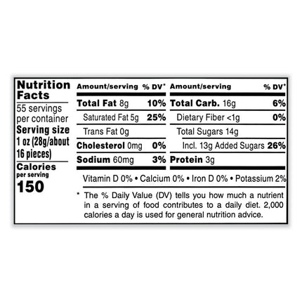 Peanut Butter Milk Chocolate Candy Jar, 55 oz Jar