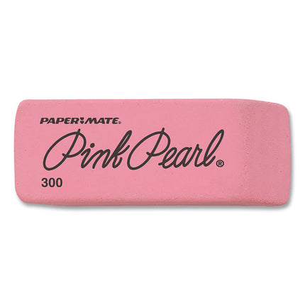 Pink Pearl Eraser, For Pencil Marks, Rectangular Block, Medium, Pink, 3/pack