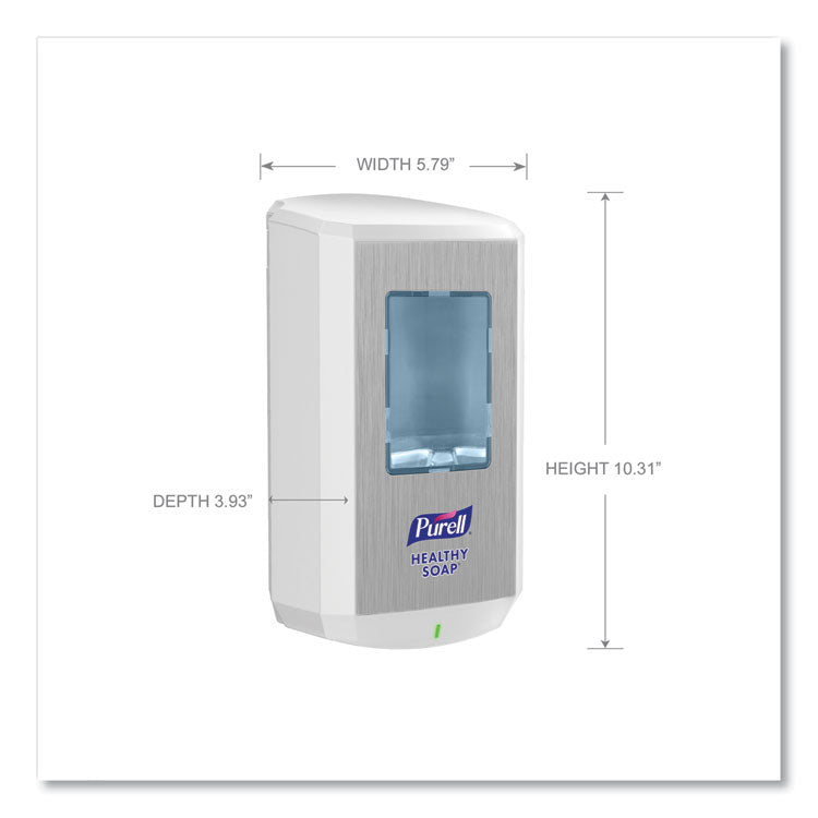 Cs6 Soap Touch-Free Dispenser, 1,200 Ml, 4.88 X 8.8 X 11.38, White