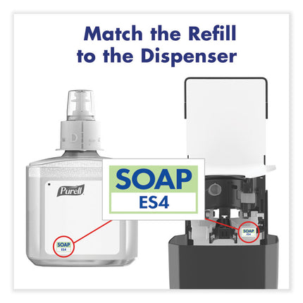 Es4 Soap Push-Style Dispenser, 1,200 Ml, 4.88 X 8.8 X 11.38, Graphite
