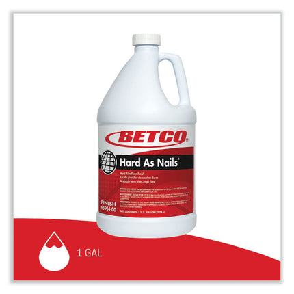 Hard As Nails Floor Finish, 1 gal Bottle, 4/Carton