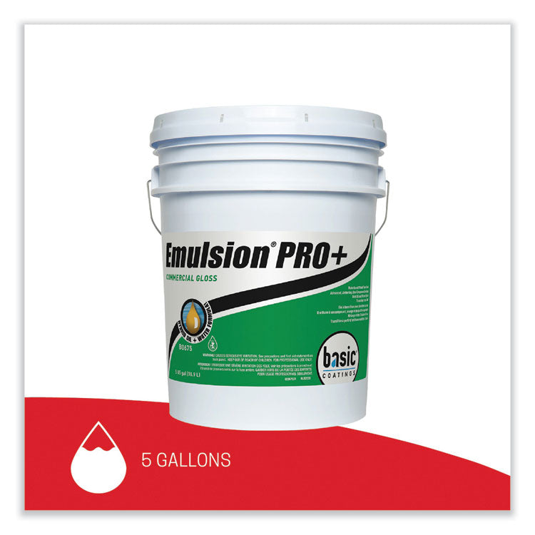Emulsion Pro+ Floor Finish and Sealer, 5 gal Pail