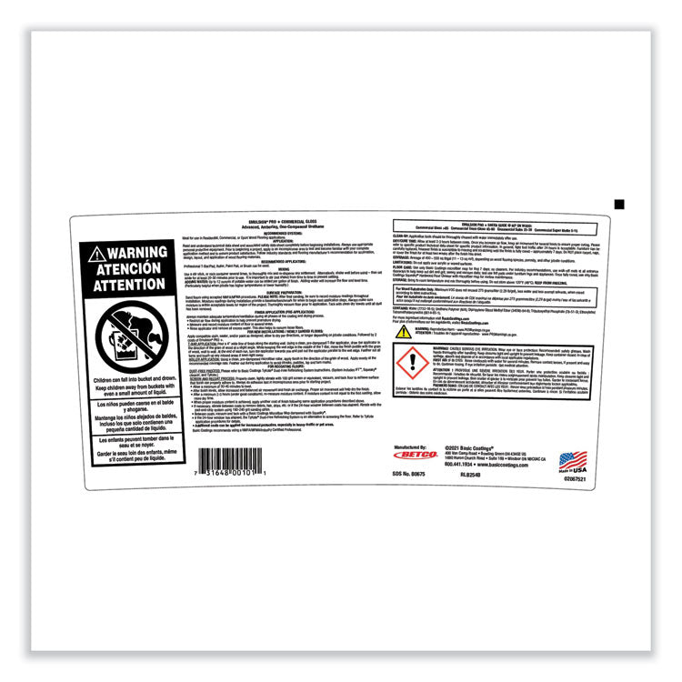 Emulsion Pro+ Floor Finish and Sealer, 5 gal Pail