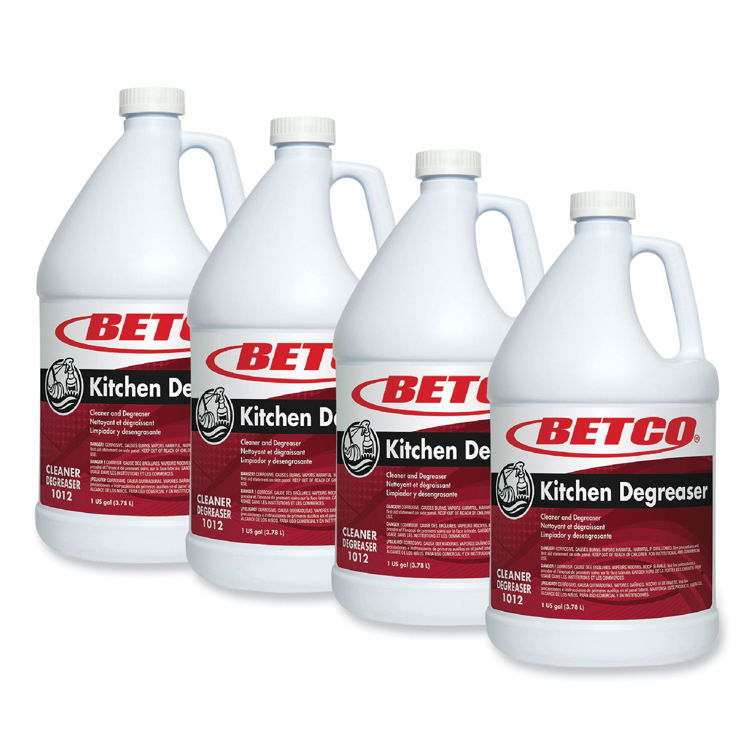 Kitchen Degreaser, Characteristic Scent, 1 gal Bottle, 4/Carton
