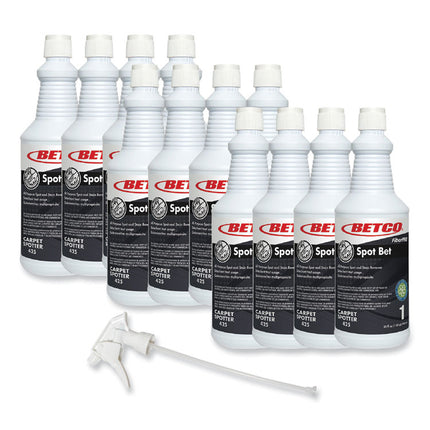 FiberPro Spot Bet Stain Remover, Country Fresh Scent, 32 oz Bottle, 12/Carton