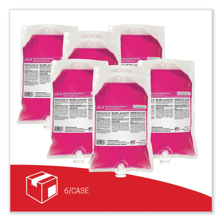 Pink Foaming Skin Cleanser Refill, Fresh Scent, 1,000 mL, 6/Carton