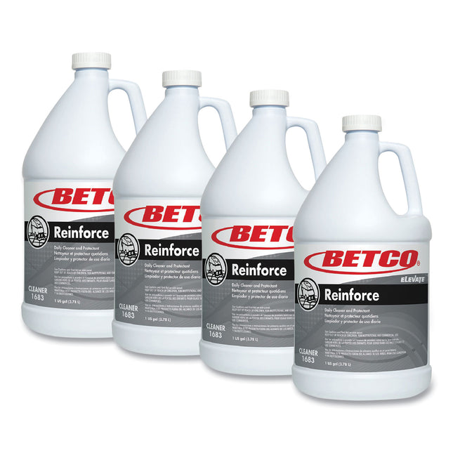 Reinforce Floor Cleaner and Protectant, Lemon Scent, 1 gal Bottle, 4/Carton