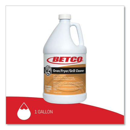 Oven Fryer Grill Cleaner, Characteristic Scent, 1 gal Bottle, 4/Carton
