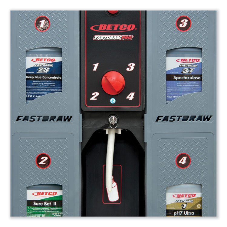 fastdraw pro, four bays for cleaners