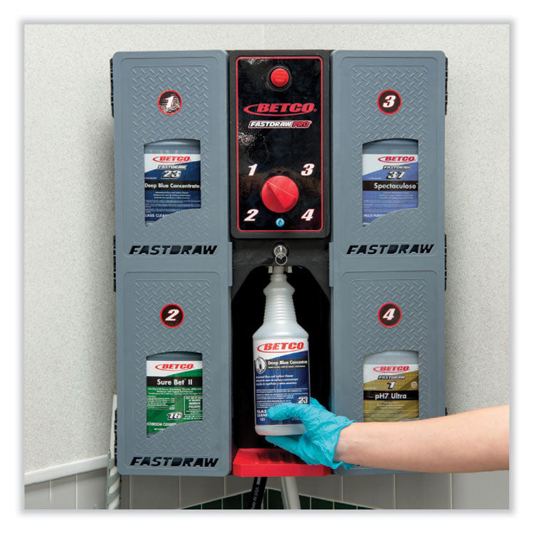 fastdraw pro, four bays for cleaners