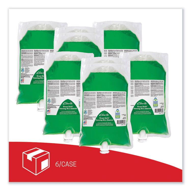 Green Earth Foaming Skin Cleanser Refill, Fresh Meadow Scent, 1,000 mL, 6/Carton