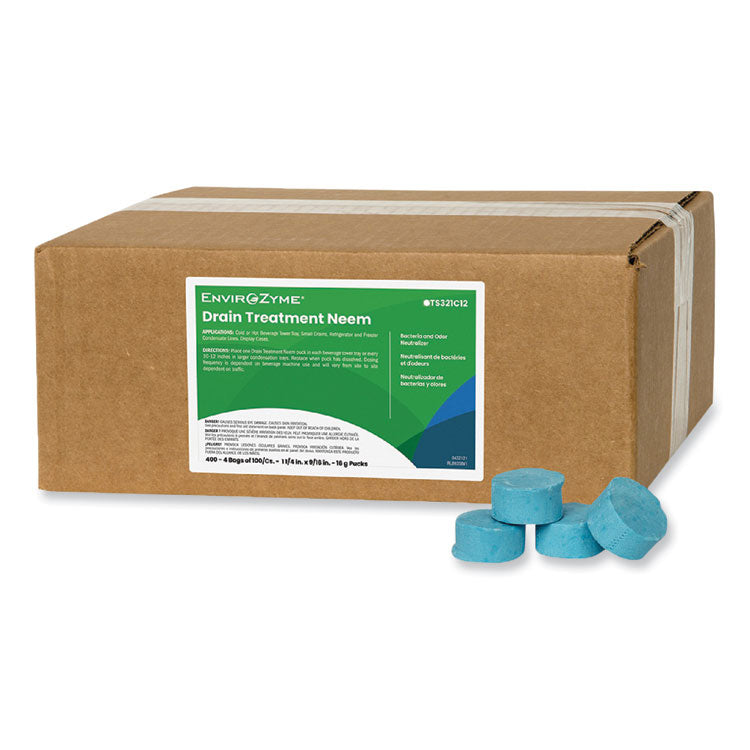 FOG Puck Small Drain Treatment Neem, 8 oz, 400/Carton