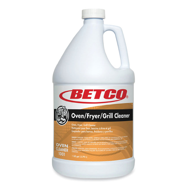 Oven Fryer Grill Cleaner, Characteristic Scent, 1 gal Bottle, 4/Carton