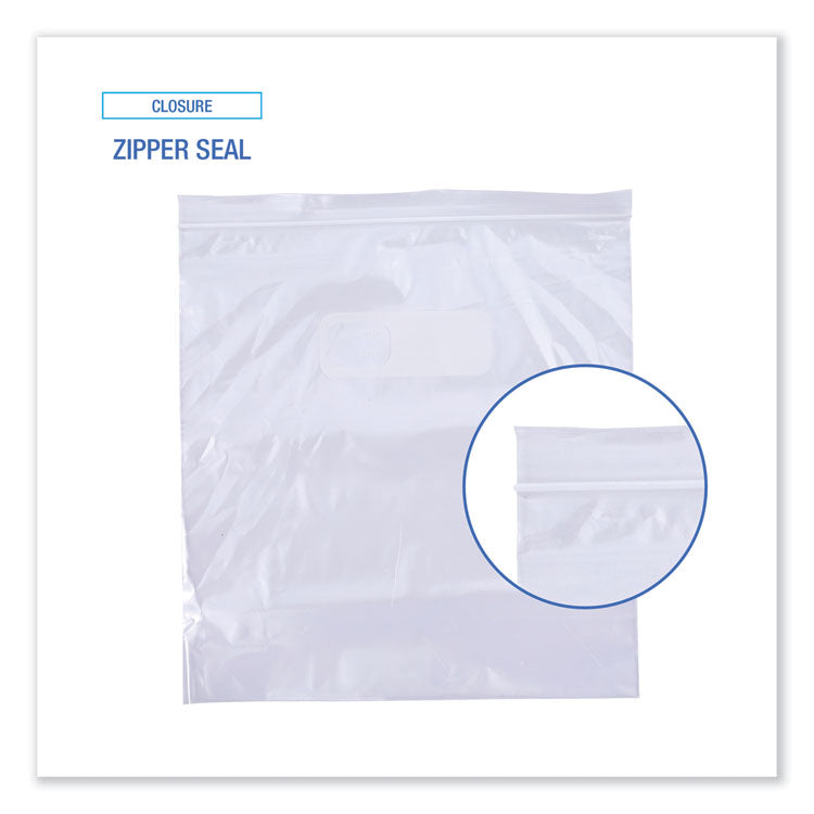 Reclosable Freezer Storage Bags, 1 gal, 10.5" x 11", Clear, 250/Box