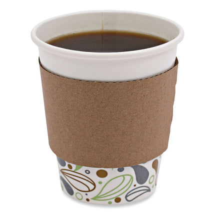 Cup Sleeves, Fits 10 Oz To 20 Oz Hot Cups, Kraft, 1,200/carton