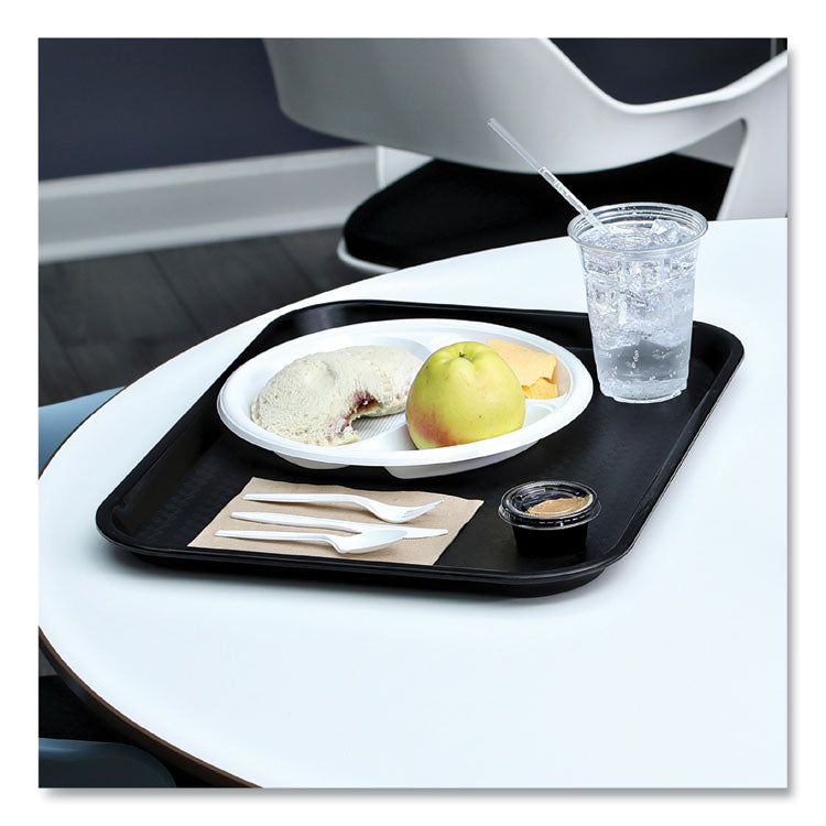 Four-Piece Cutlery Kit, Heavyweight, Fork/Knife/Napkin/Spoon, Plastic, White, 250/Carton