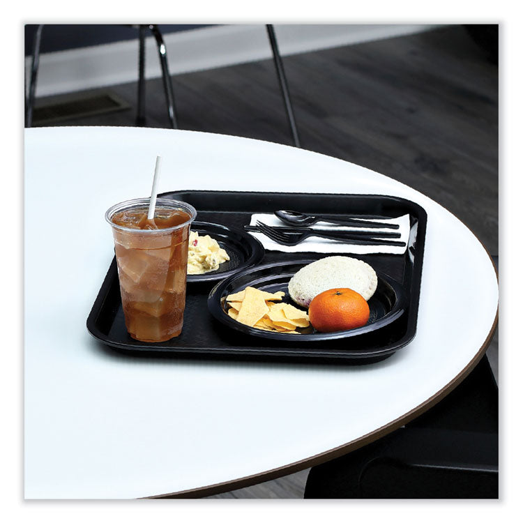 Heavyweight Wrapped Polystyrene Cutlery, Fork, Plastic, Black, 1,000/Carton