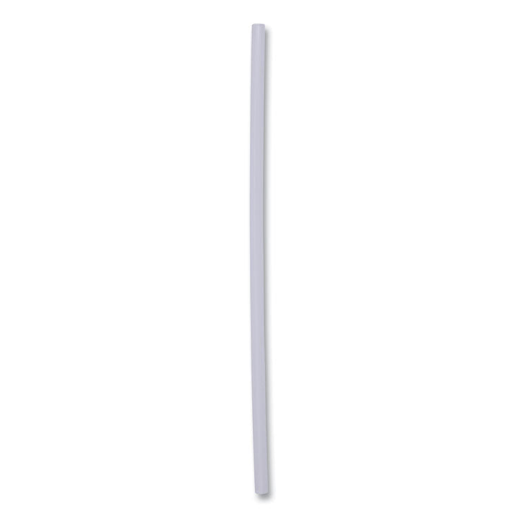 Jumbo Straws, 7.75", Plastic, Translucent, Unwrapped, 250/pack, 50 Packs/carton