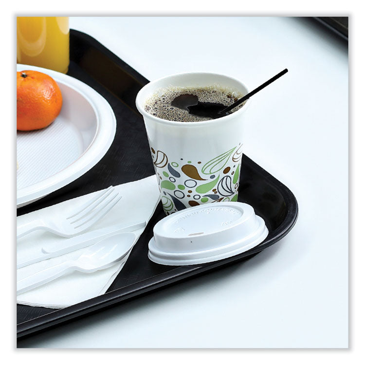 Single-Tube Stir-Straws, 5.25", Polypropylene, Black, 1,000/pack, 10 Packs/carton