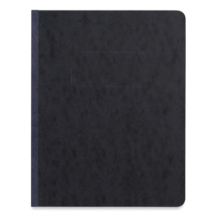 Pressboard Report Cover, Two-Piece Prong Fastener, 3" Capacity, 8.5 X 11, Black/black