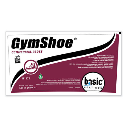 GymShoe Gloss Sport Finish, Mild Scent, 5 gal Pail