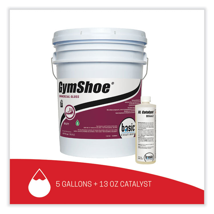 GymShoe Gloss Sport Finish, Mild Scent, 5 gal Pail