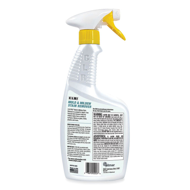 Mold and Mildew Stain Remover, 32 oz Spray Bottle, 6/Carton