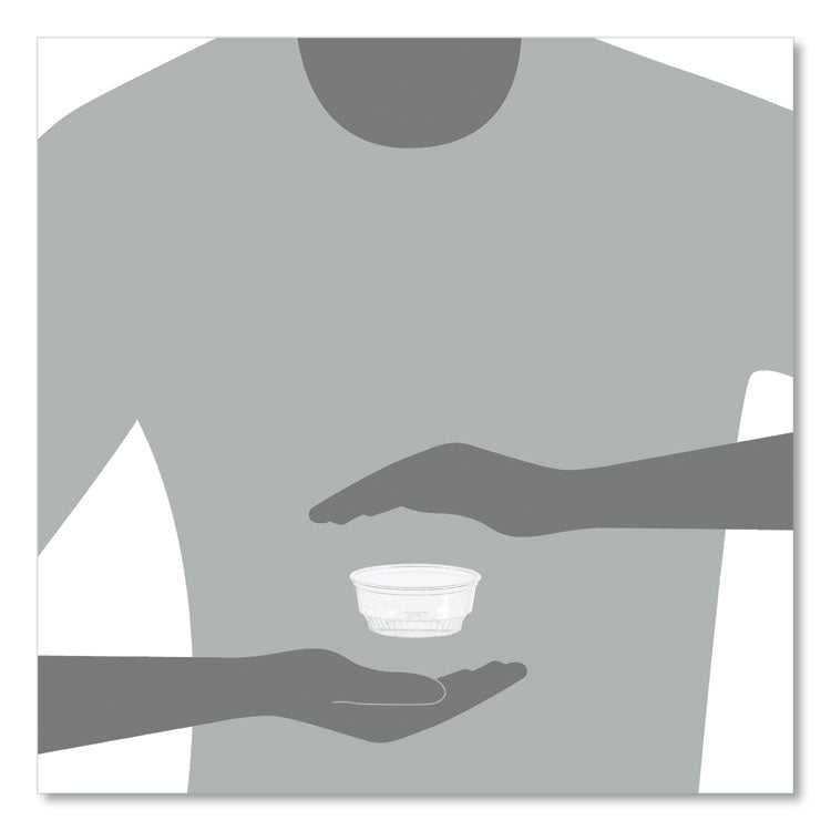 Sundae Cups, 3.5 oz, Plastic, Clear, 50/Bag, 20 Bags/Carton