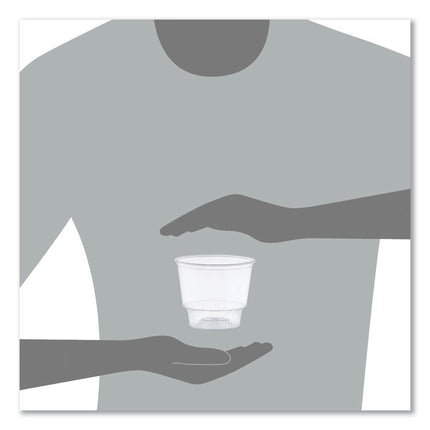 Sundae Cups, 12 oz, Plastic, Clear, 50/Bag, 20 Bags/Carton