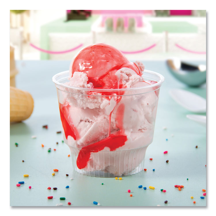Sundae Cups, 12 oz, Plastic, Clear, 50/Bag, 20 Bags/Carton