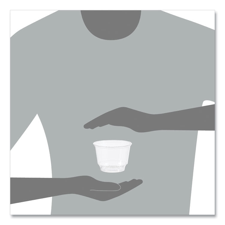 Sundae Cups, 8 oz, Plastic, Clear, 50/Bag, 20 Bags/Carton