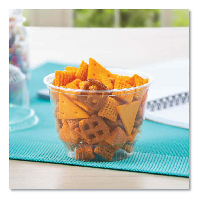 Sundae Cups, 8 oz, Plastic, Clear, 50/Bag, 20 Bags/Carton