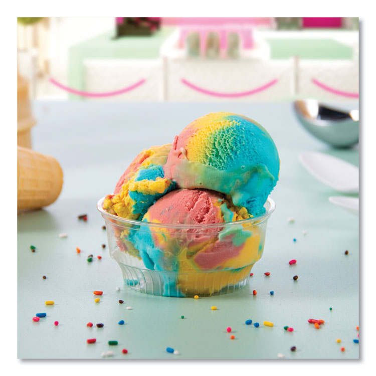 Sundae Cups, 5 oz, Plastic, Clear, 50/Bag, 20 Bags/Carton
