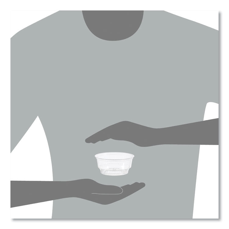Sundae Cups, 5 oz, Plastic, Clear, 50/Bag, 20 Bags/Carton