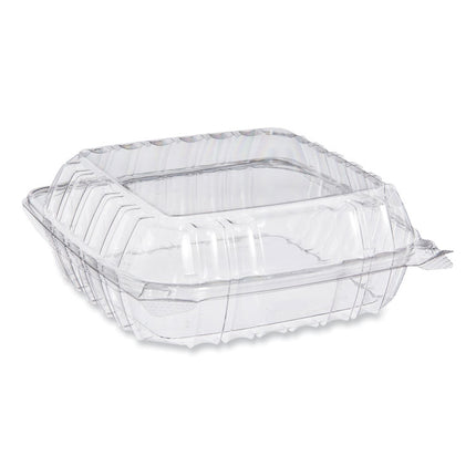 ClearSeal Hinged-Lid Plastic Containers, 8.22w x 3.02h, Clear, 250/Carton