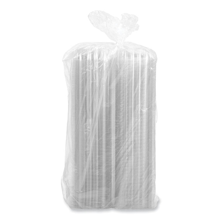 ClearSeal Hinged-Lid Plastic Containers, 5.86 x 3.11, Clear, Plastic, 500/Carton